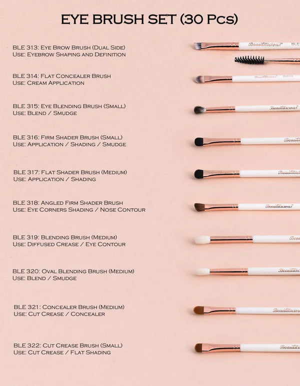 Beautilicious - Eye Brush Set (30 PCs Set)