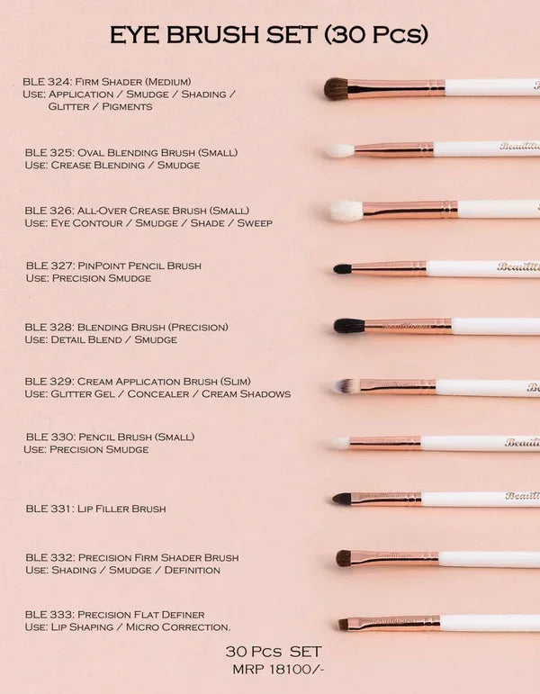 Beautilicious - Eye Brush Set (30 PCs Set)