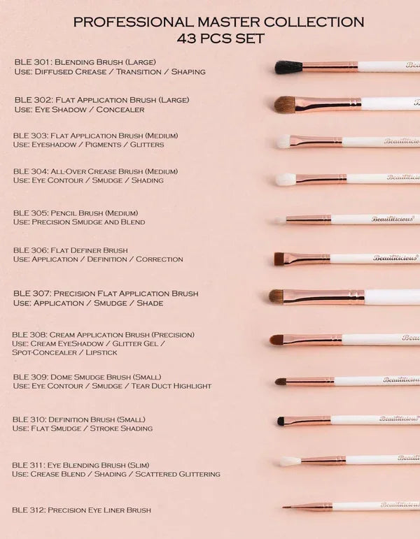 Beautilicious - Professional Master Collection (43 PCS SET)