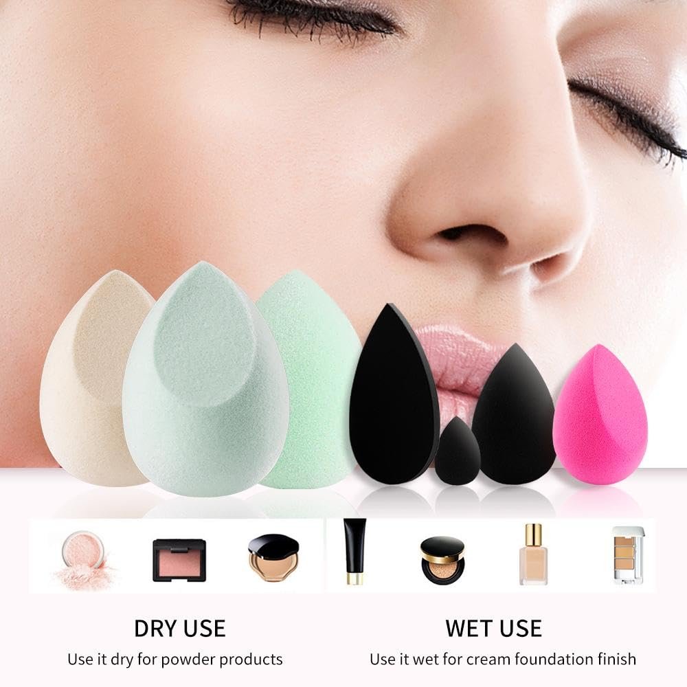 BEILI - Beauty Blender Non-Latex Facial Makeup Sponge Set 4 Pcs In Box