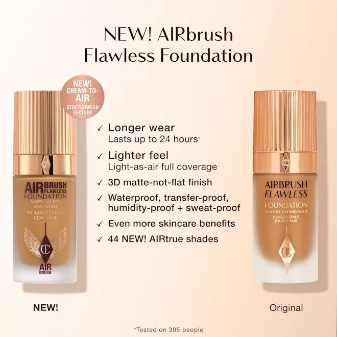 Charlotte Tilbury AIRbrush Flawless Foundation – Buildable 30 ml
