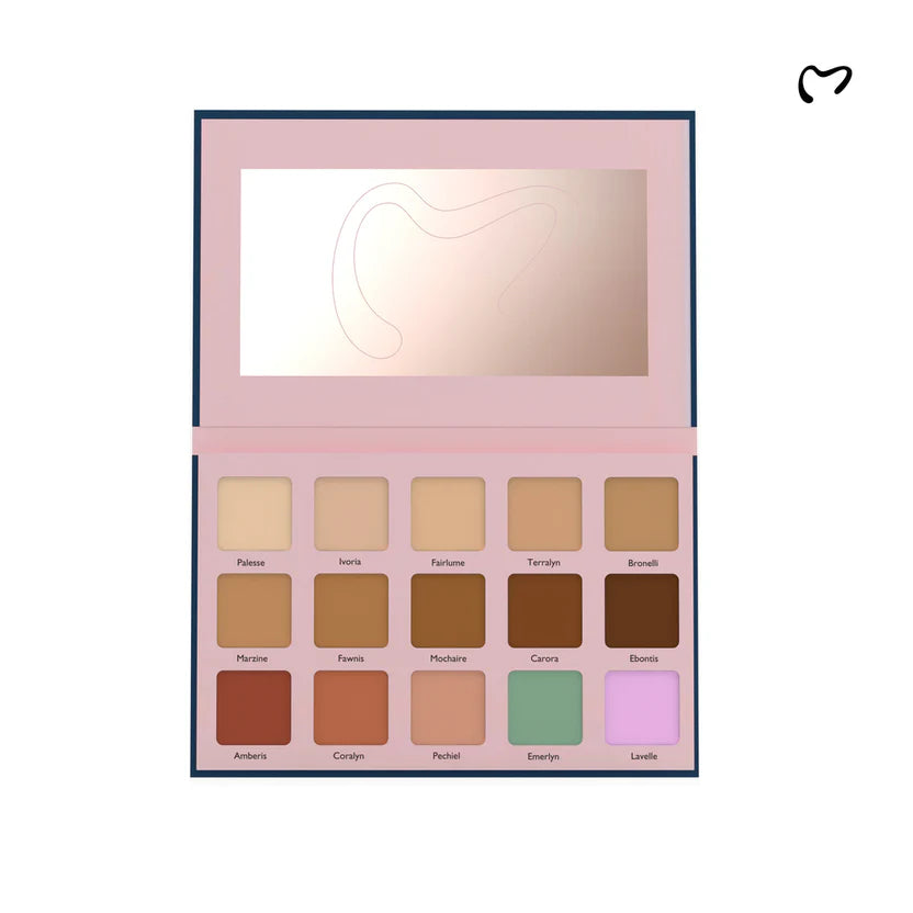 Makezmia - Invisiblend Concealer Palette + Free Blushhive Blusher Palette