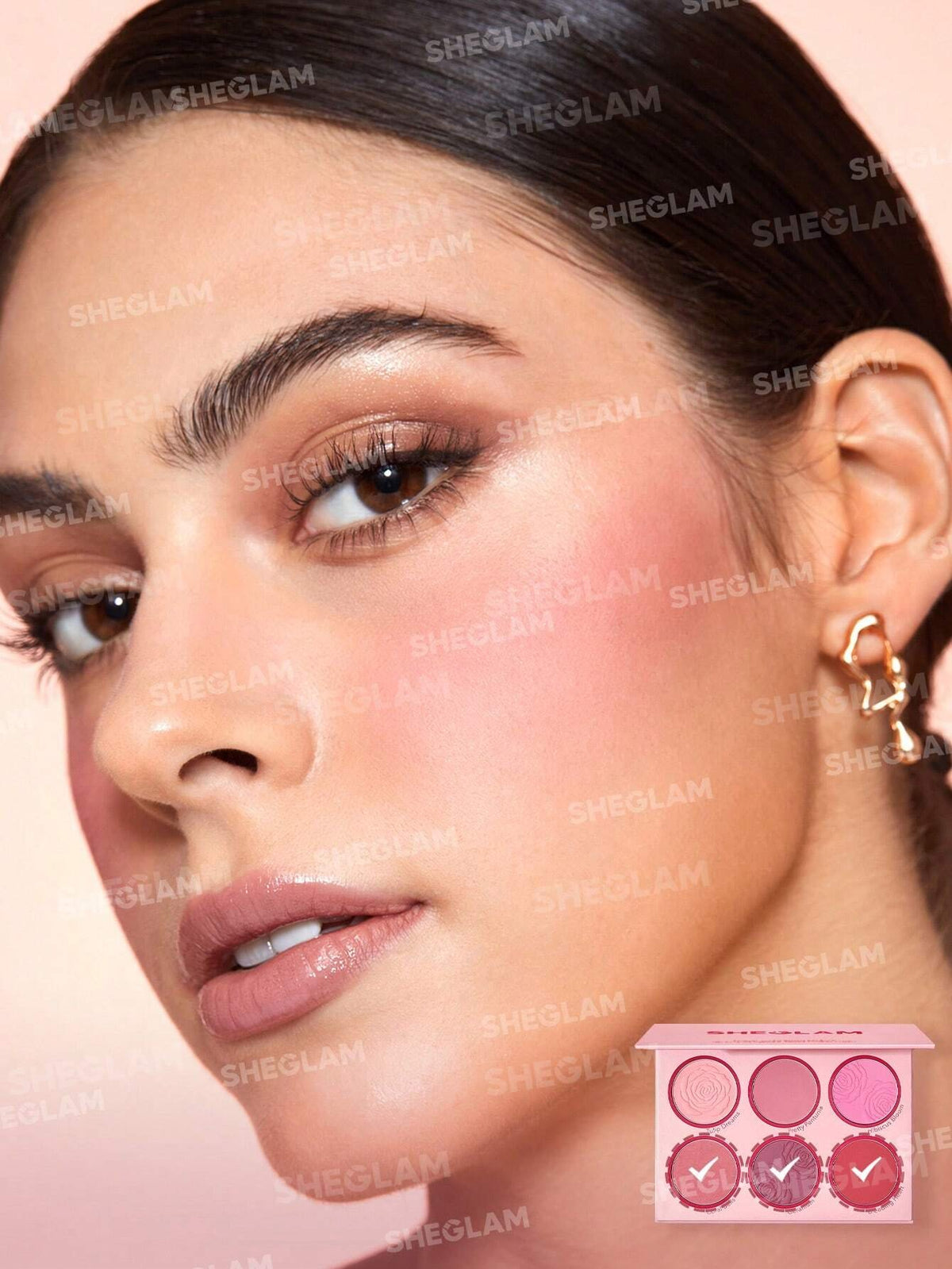 SheGlam - Floral Flush Blush Palette-Blushing Bouquet