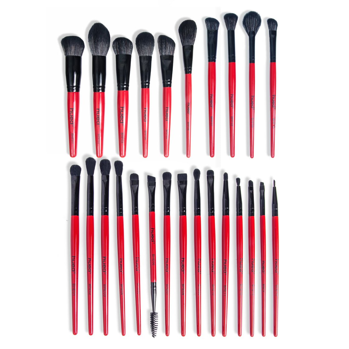 Beautilicious - Hued Collection Brush Kit (25 Pcs.) + Free Onyx Glam Brush book (Brush folder)