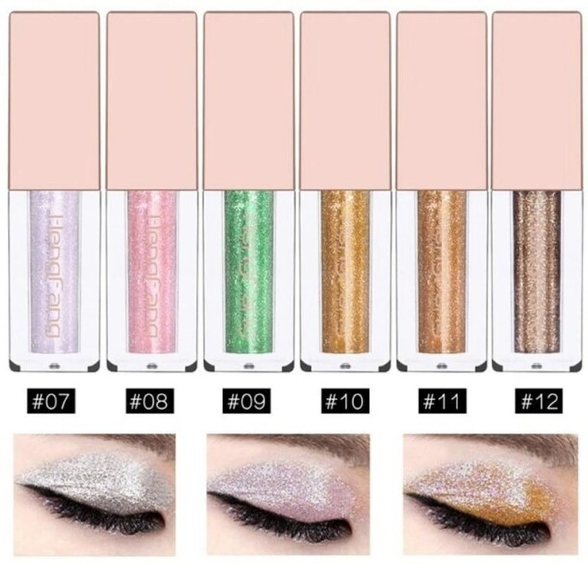 Heng Feng - Shimmer Metalic Liquid Glitter (Eyeshadow SET-B)