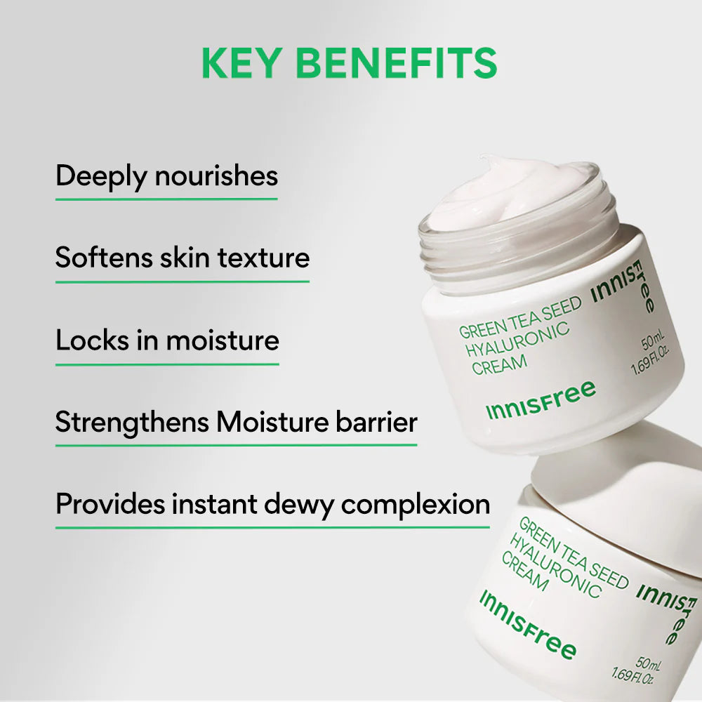 Innisfree Green Tea Seed Hyaluronic Cream For Soothing Skin 50ml