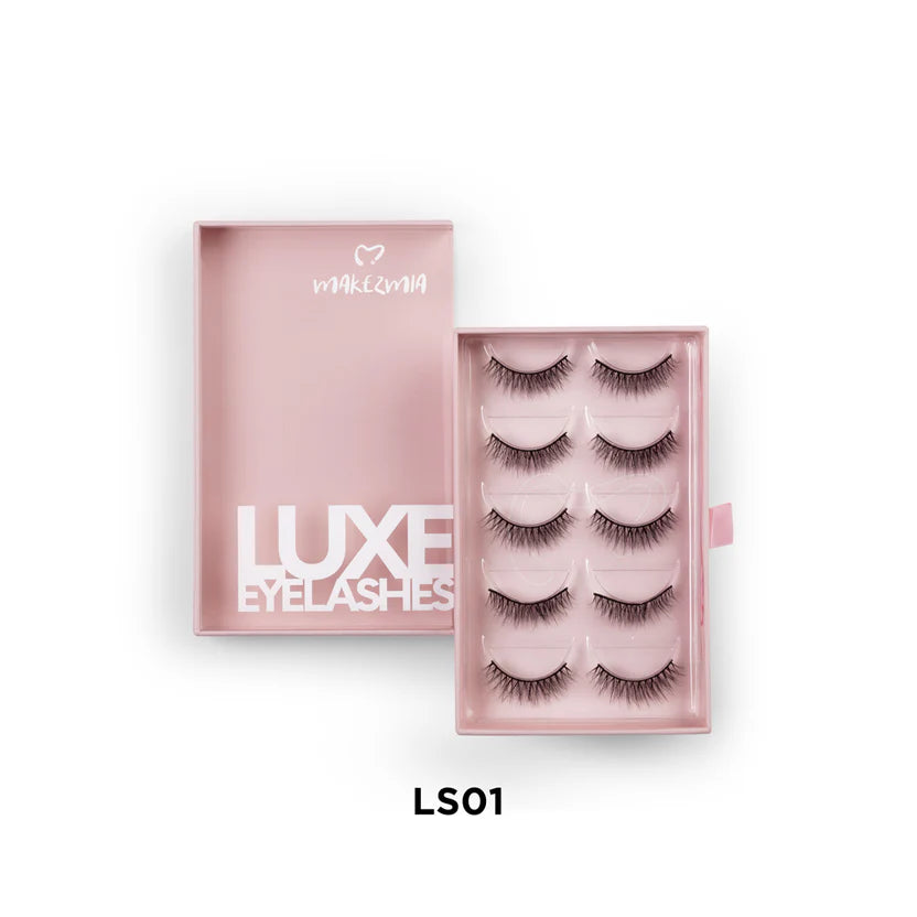 Makezmia Luxe Eyelashes – 5 Pairs - LS01