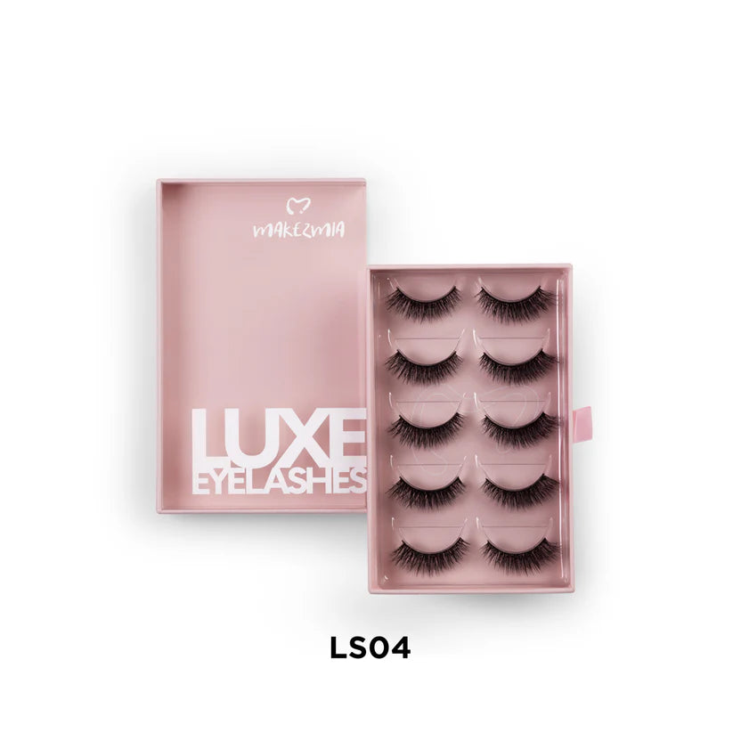 Makezmia Luxe Eyelashes – 5 Pairs - LS04