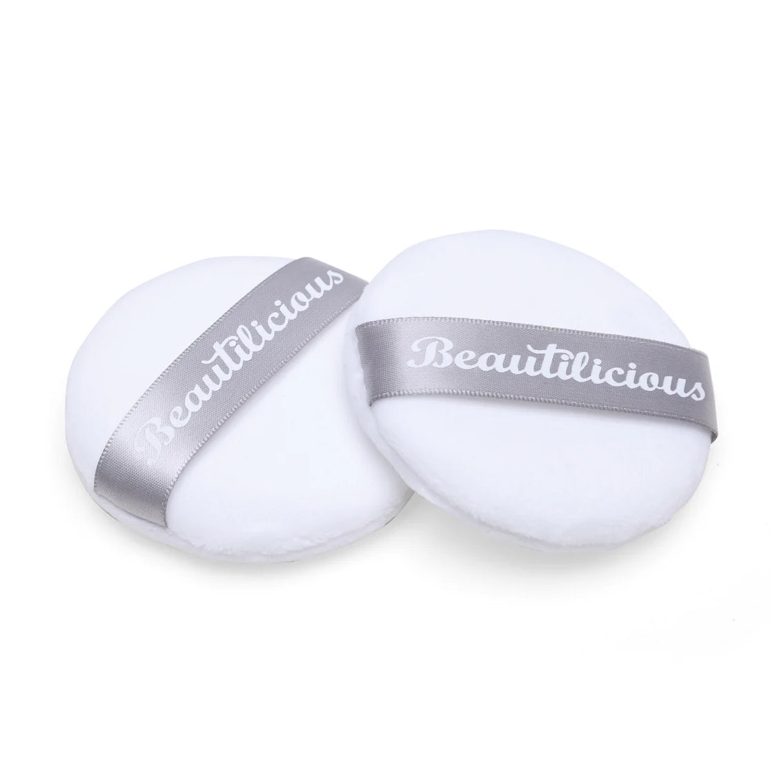 Beautilicious - Large Luxury Powder Puff - Round (White)
