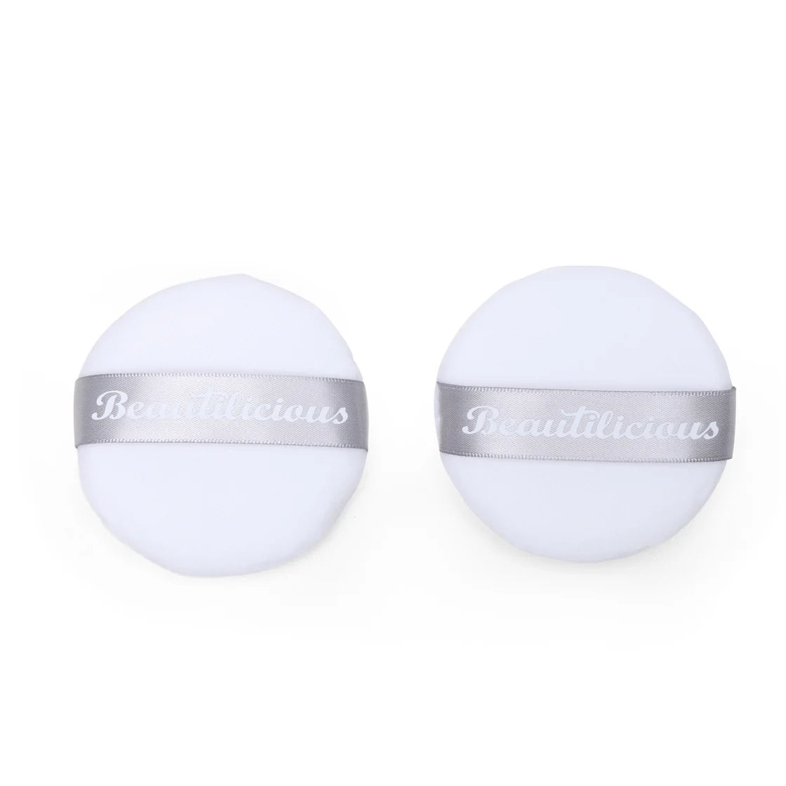 Beautilicious - Large Luxury Powder Puff - Round (White)