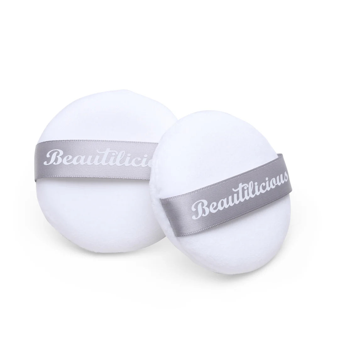 Beautilicious - Large Luxury Powder Puff - Round (White)