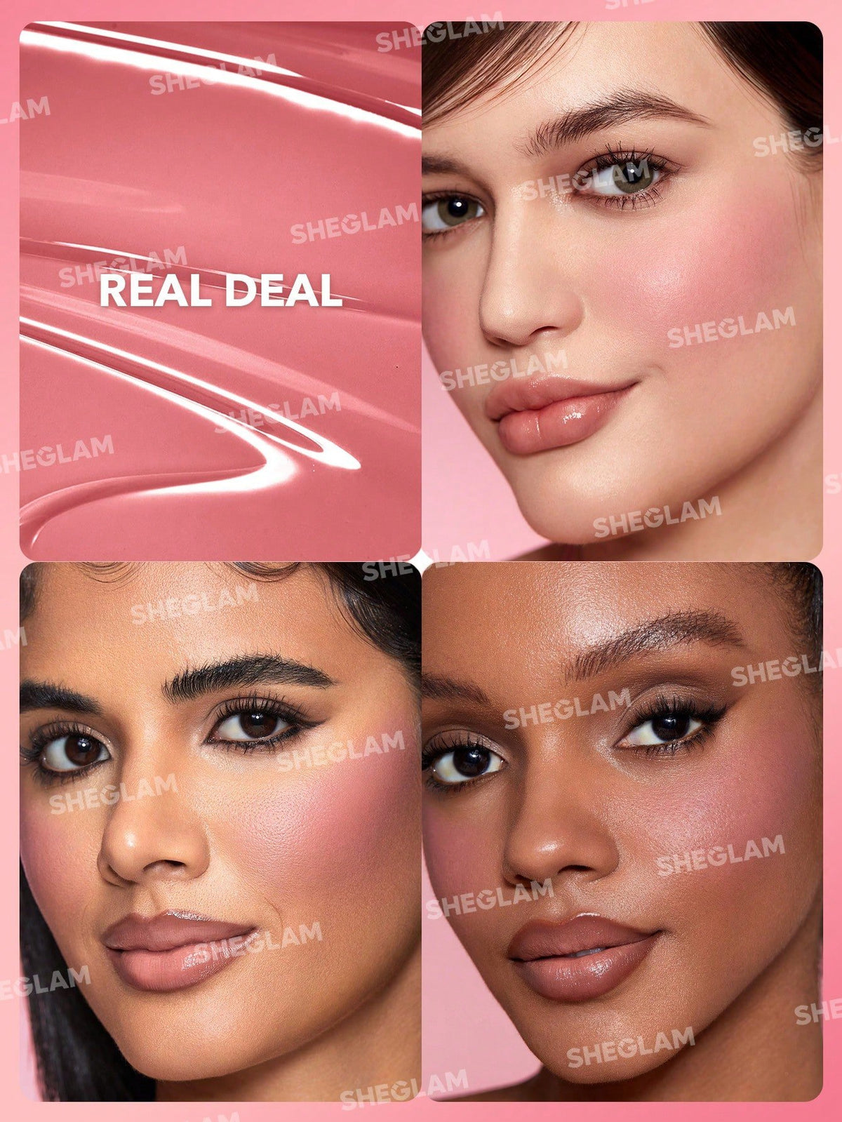 Variant: Real Deal | SheGlam - Color Bloom Liquid Blush Matte Finish
