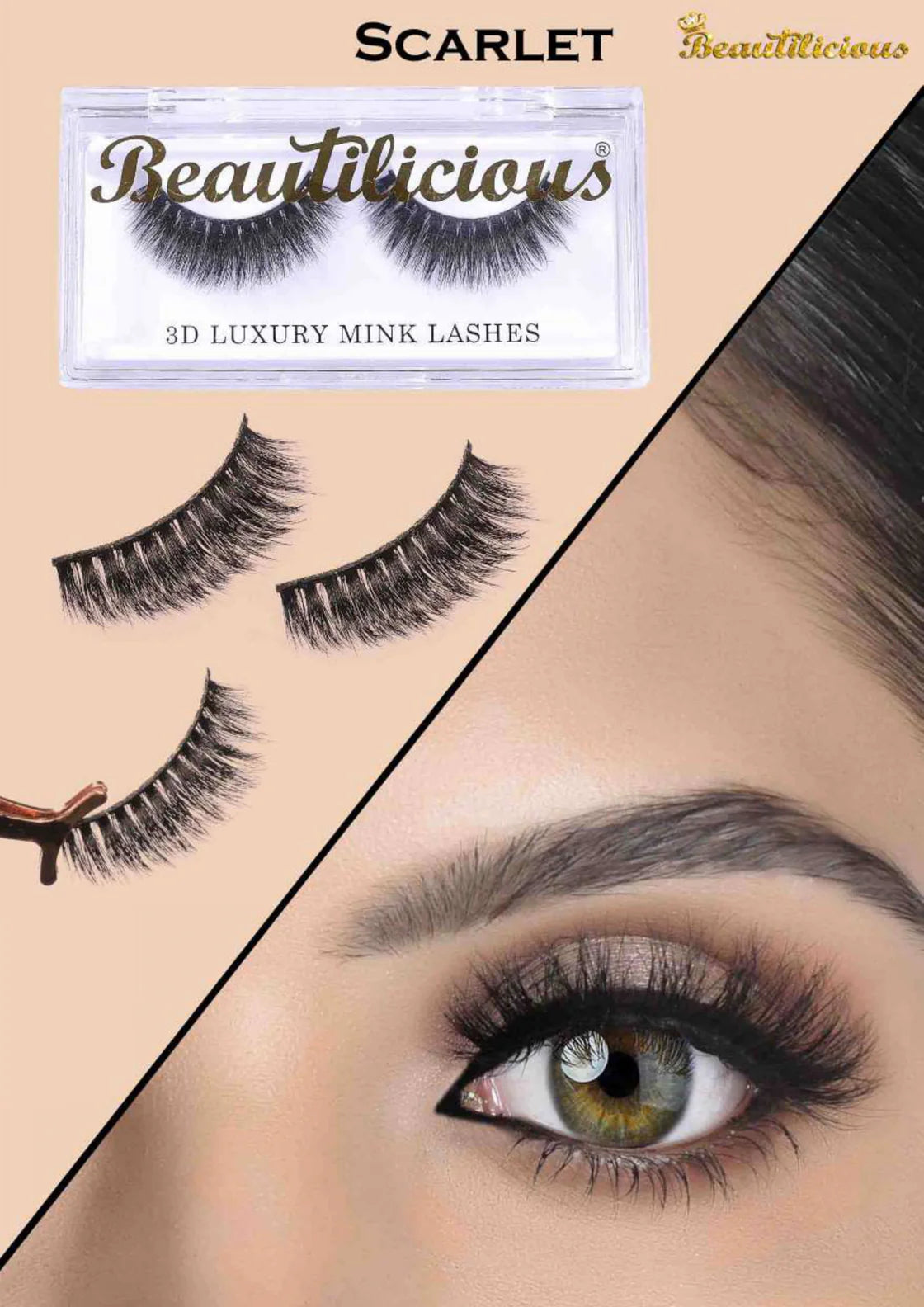 Beautilicious - Mink Eyelash - Scarlet