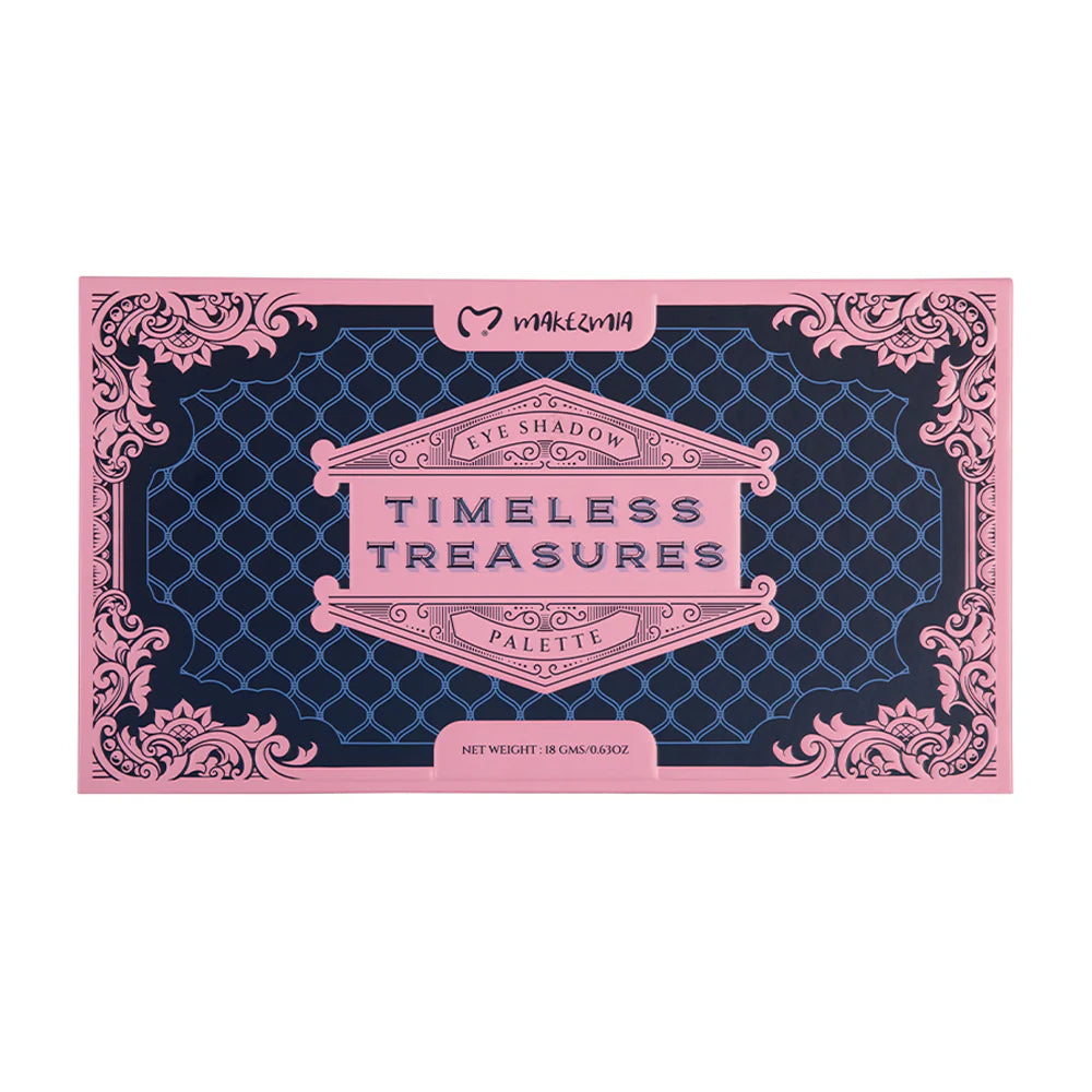 Makezmia Timeless Treasures – 15-Shade Shimmer, Glitter & Holographic Eyeshadow Palette