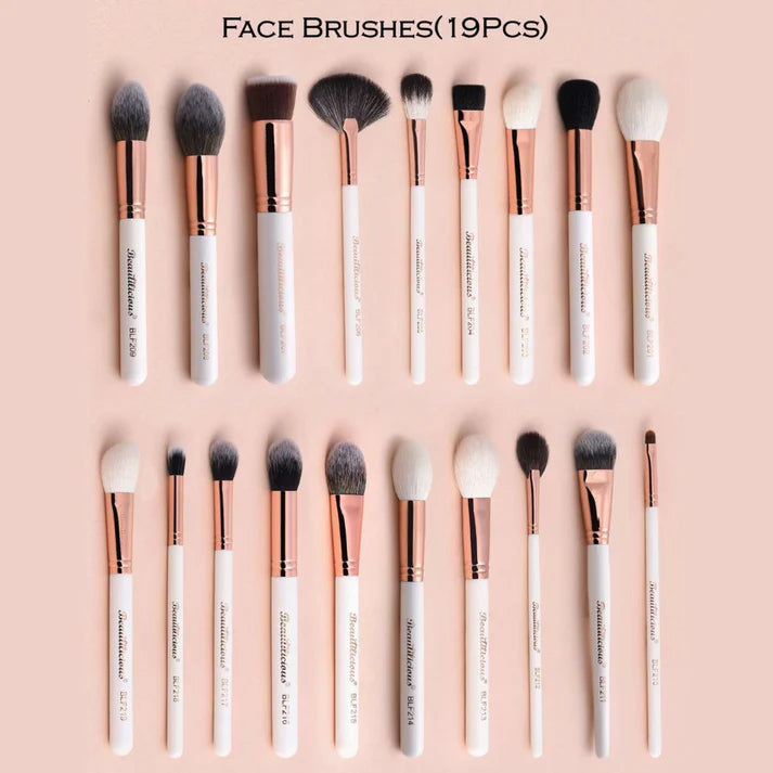 Beautilicious - Face Brushes (19 PCs)
