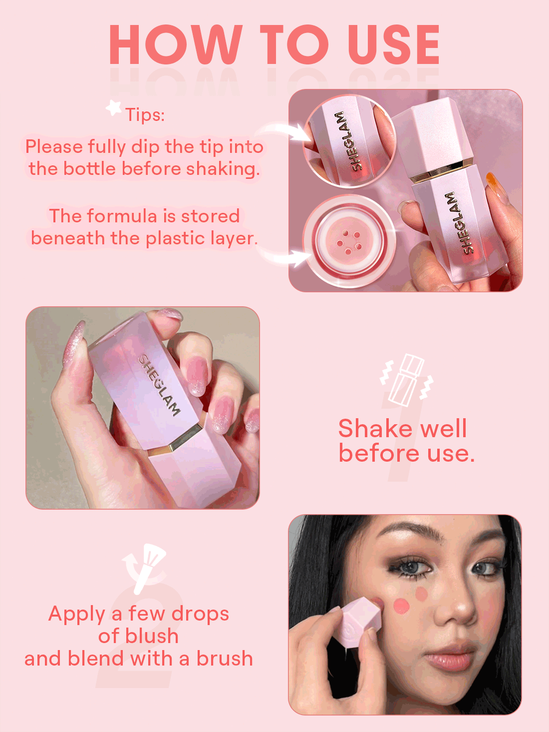 Variant: Swipe Right | SheGlam - Color Bloom Liquid Blush Matte Finish