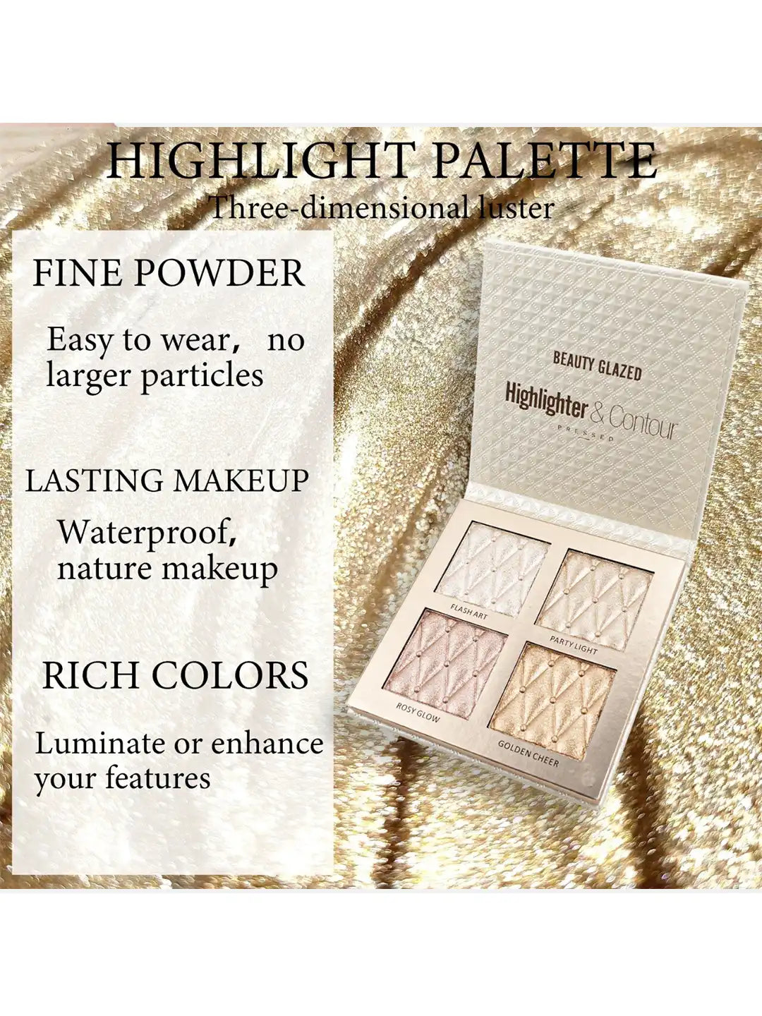 BEAUTY GLAZED - Highlighter Palette