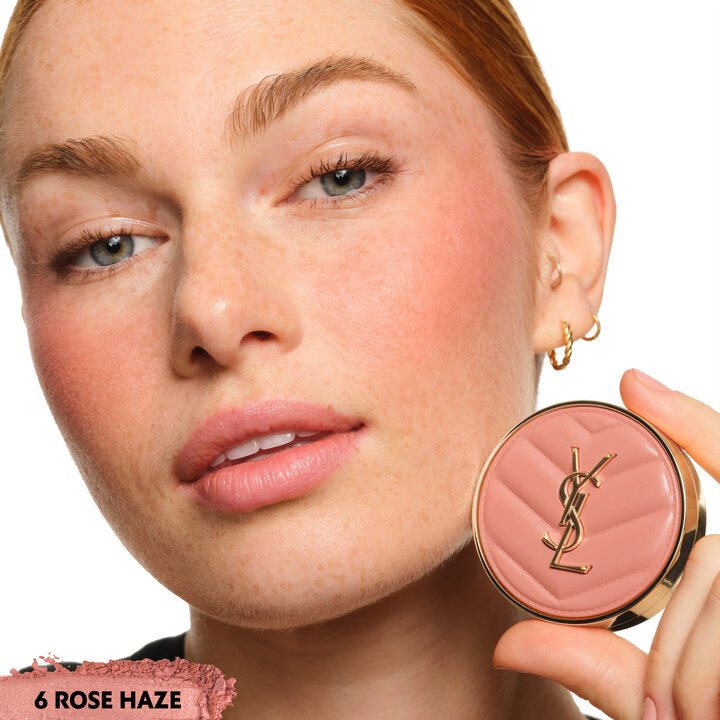 Variant: 06 Rose Haze | YSL MAKE ME BLUSH 24H BUILDABLE BLURRING POWDER BLUSH