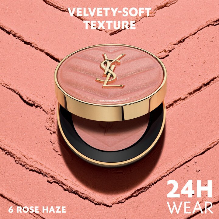 Variant: 06 Rose Haze | YSL MAKE ME BLUSH 24H BUILDABLE BLURRING POWDER BLUSH