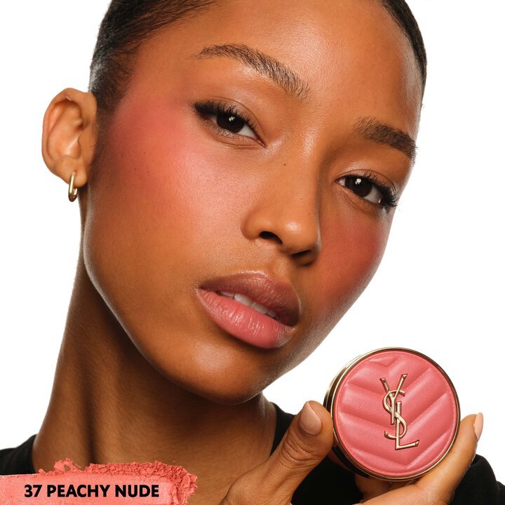 Variant: 37 Peachy Nude | YSL MAKE ME BLUSH 24H BUILDABLE BLURRING POWDER BLUSH
