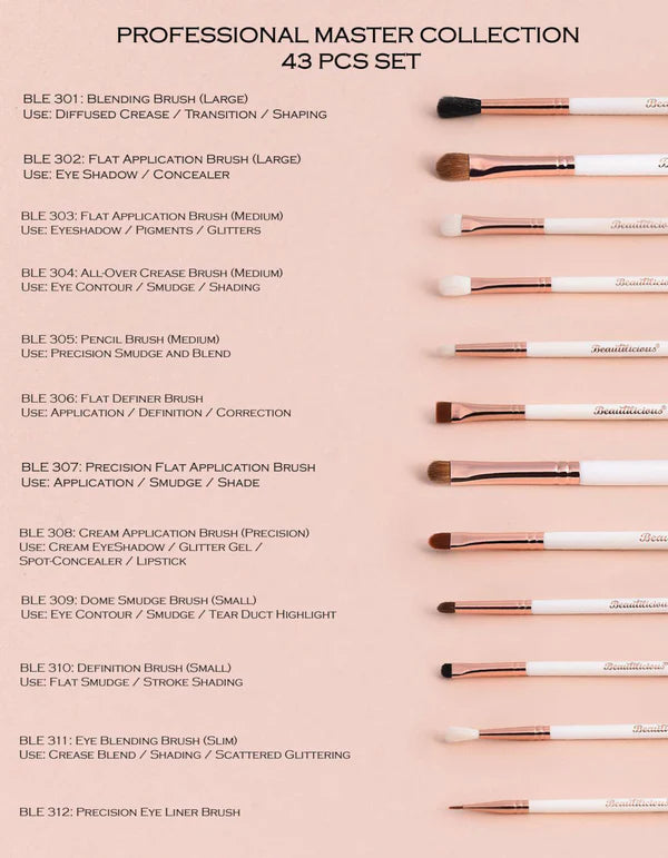 Beautilicious - Professional Master Collection (43 PCS SET)