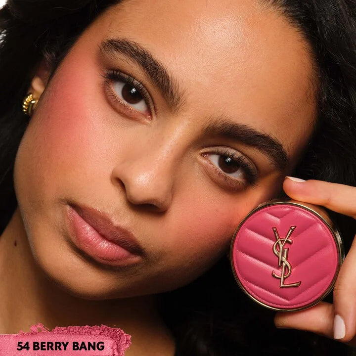 Variant: 54 Berry Bang | YSL MAKE ME BLUSH 24H BUILDABLE BLURRING POWDER BLUSH