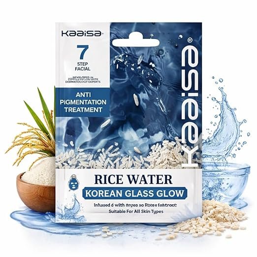 Kaaisa- Rice Water Premium Facial Treatment Kit - Single Use with 7 Step Facial