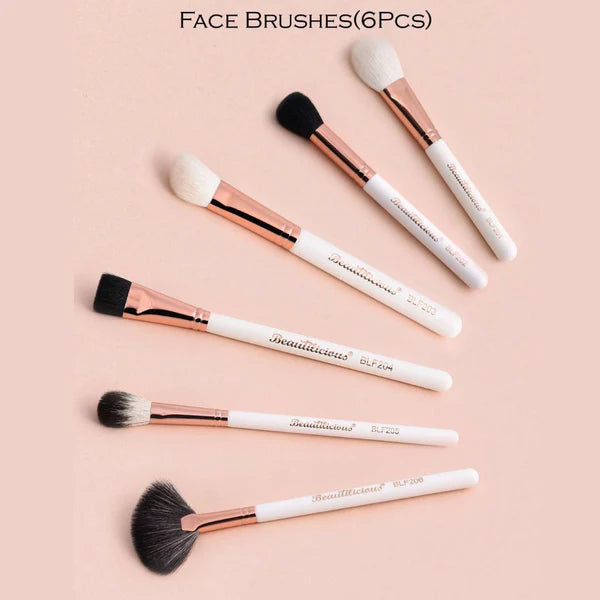 Beautilicious - Face Brushes (6PCs)