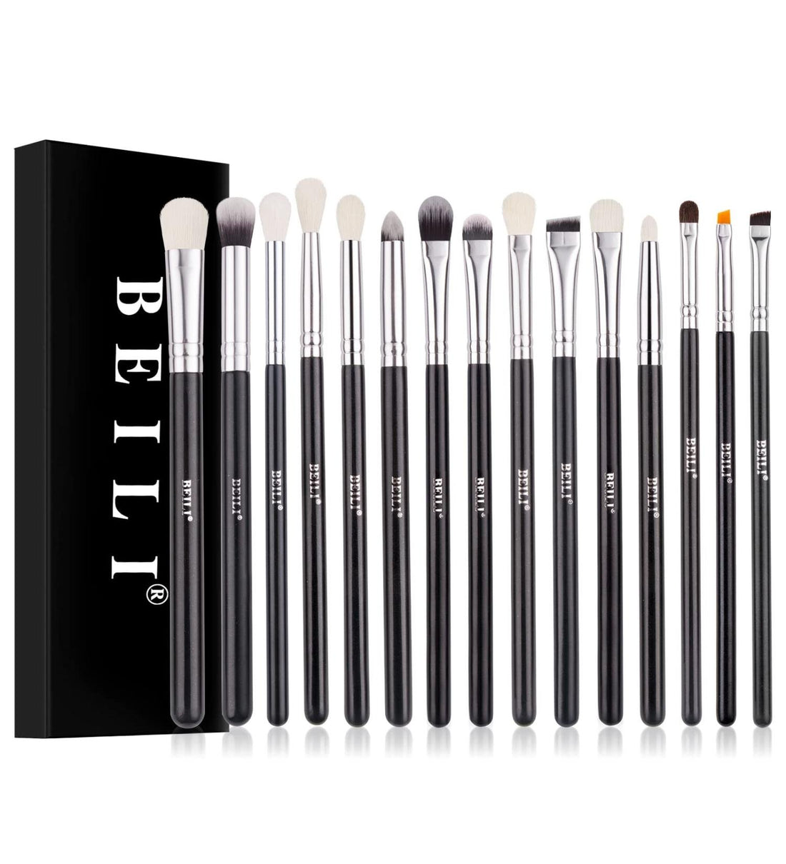 BEILI 15Pcs Individual Makeup Brush Set BN15