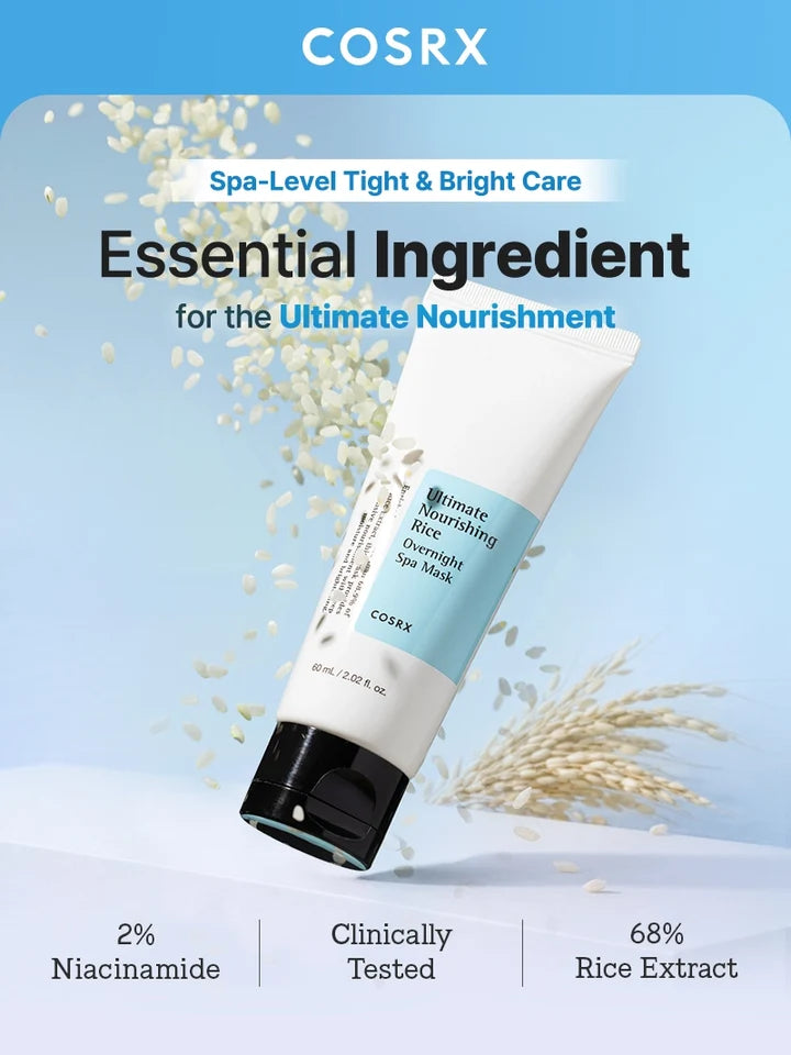 COSRX - Ultimate Nourishing Rice Overnight Spa Mask 60mL