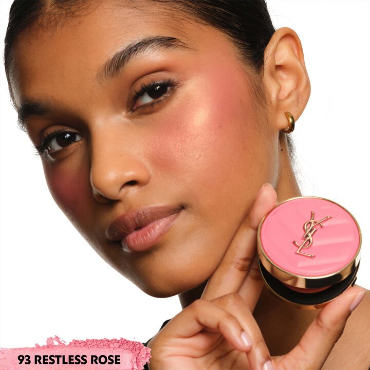 Variant: 93 Restless Rose | YSL MAKE ME BLUSH 24H BUILDABLE BLURRING POWDER BLUSH
