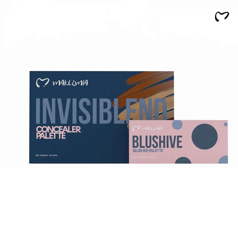 Makezmia - Invisiblend Concealer Palette + Free Blushhive Blusher Palette