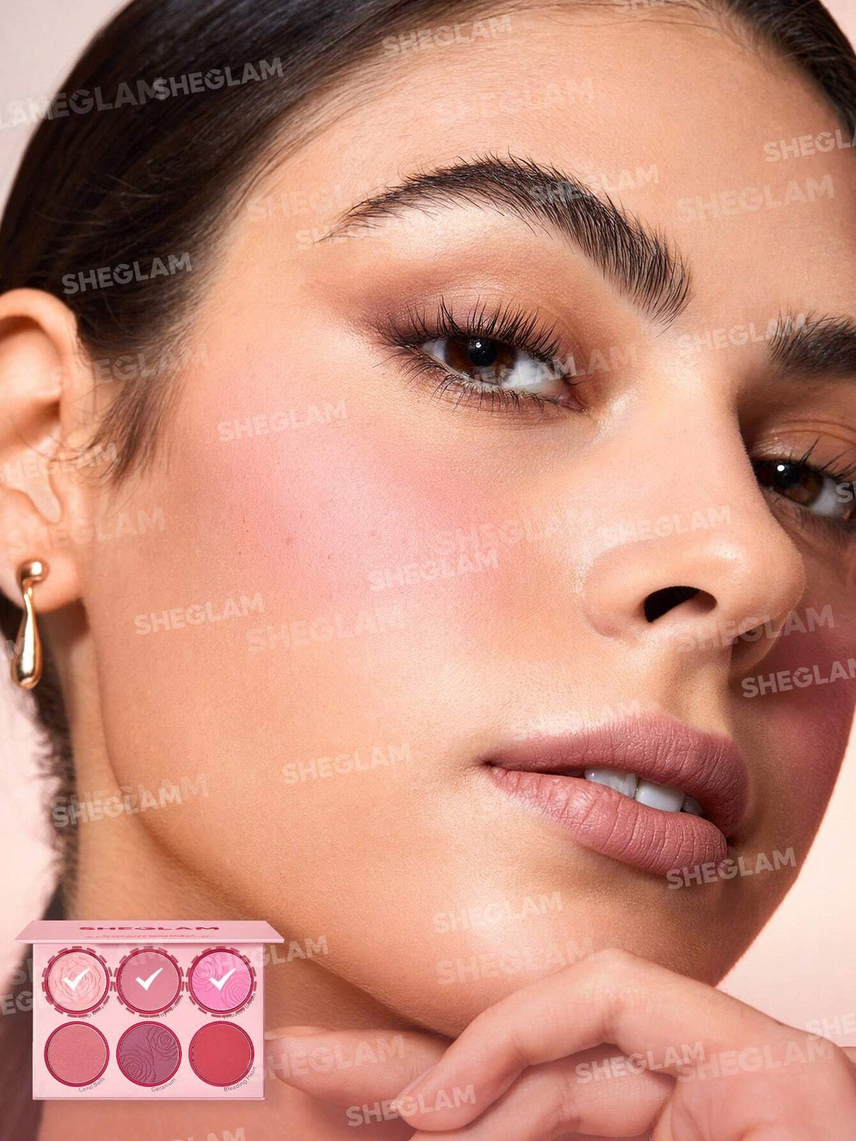 SheGlam - Floral Flush Blush Palette-Blushing Bouquet
