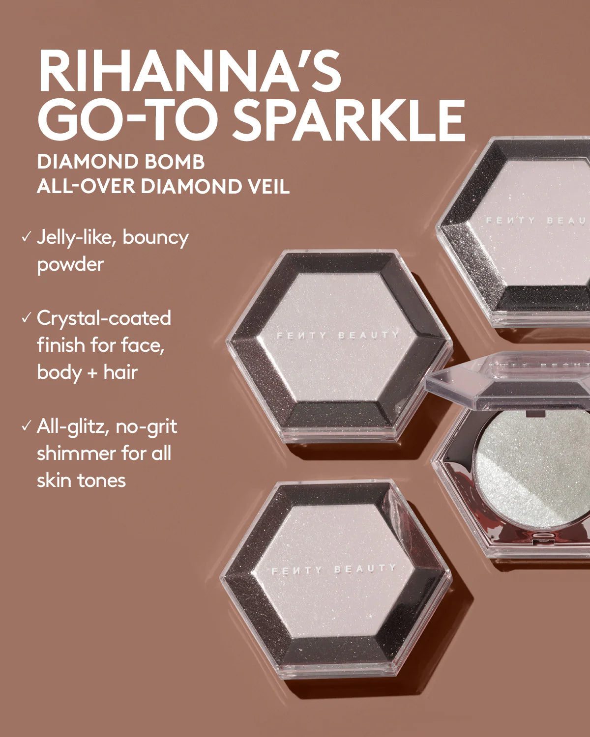 Variant: How Many Carats?! | Fenty Beauty - Diamond Bomb All-over Diamond Veil