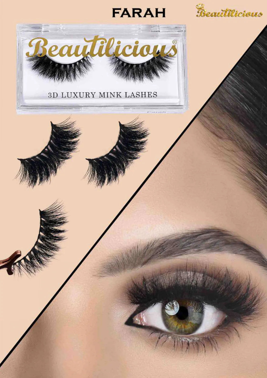 Beautilicious - Mink Eyelash - Farrah