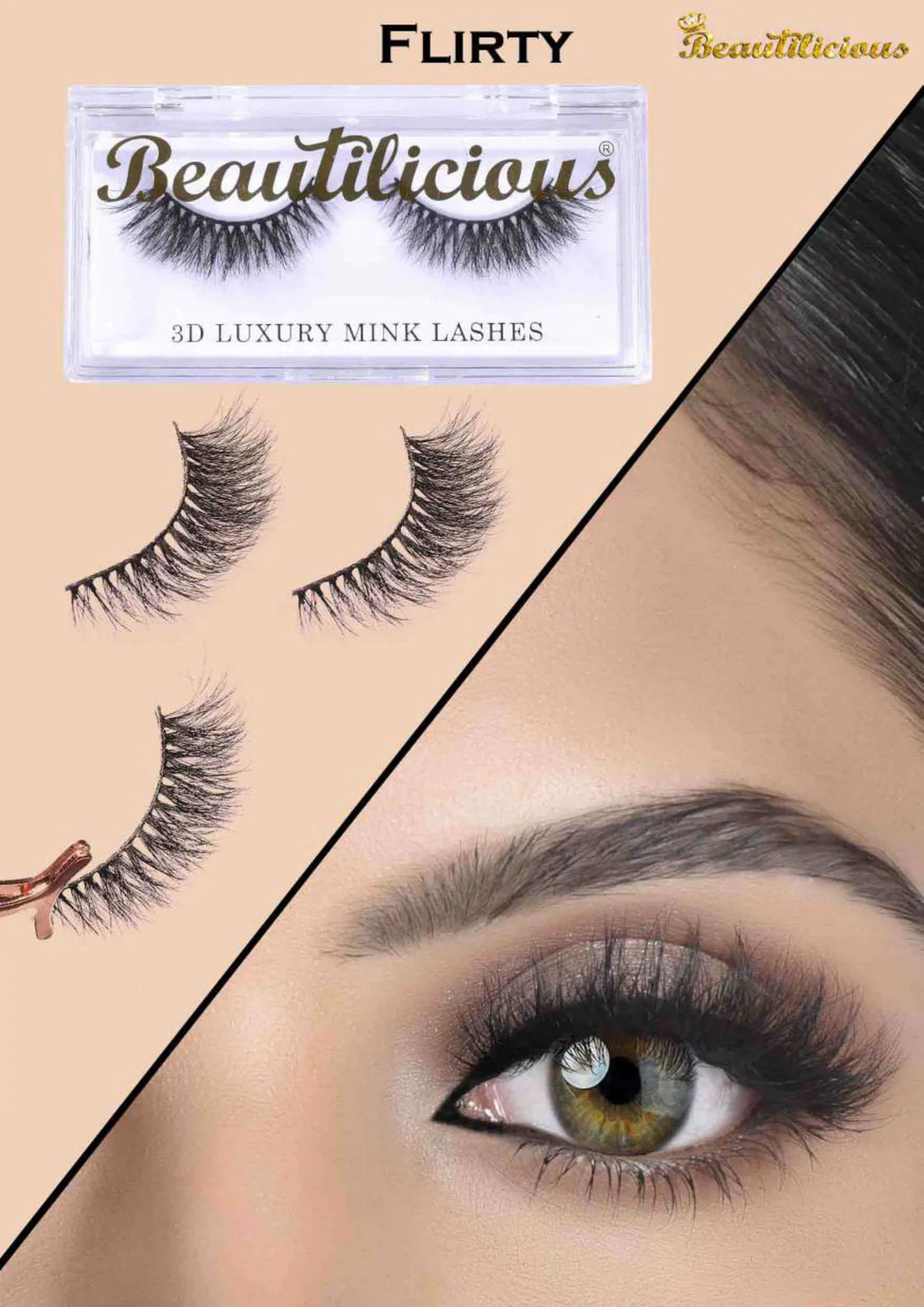 Beautilicious - Mink Eyelash - Flirty