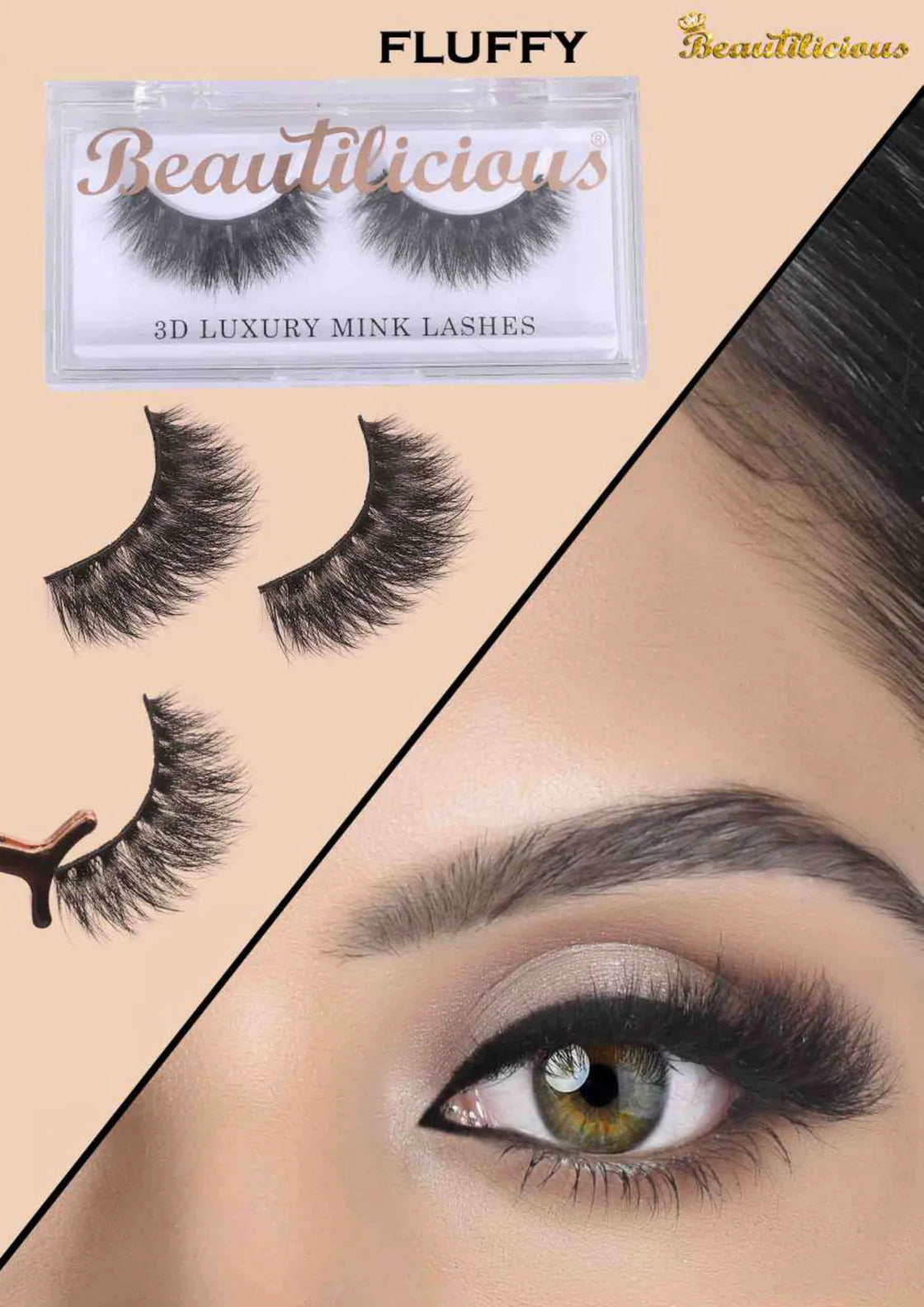 Beautilicious - Mink Eyelash - Fluffy