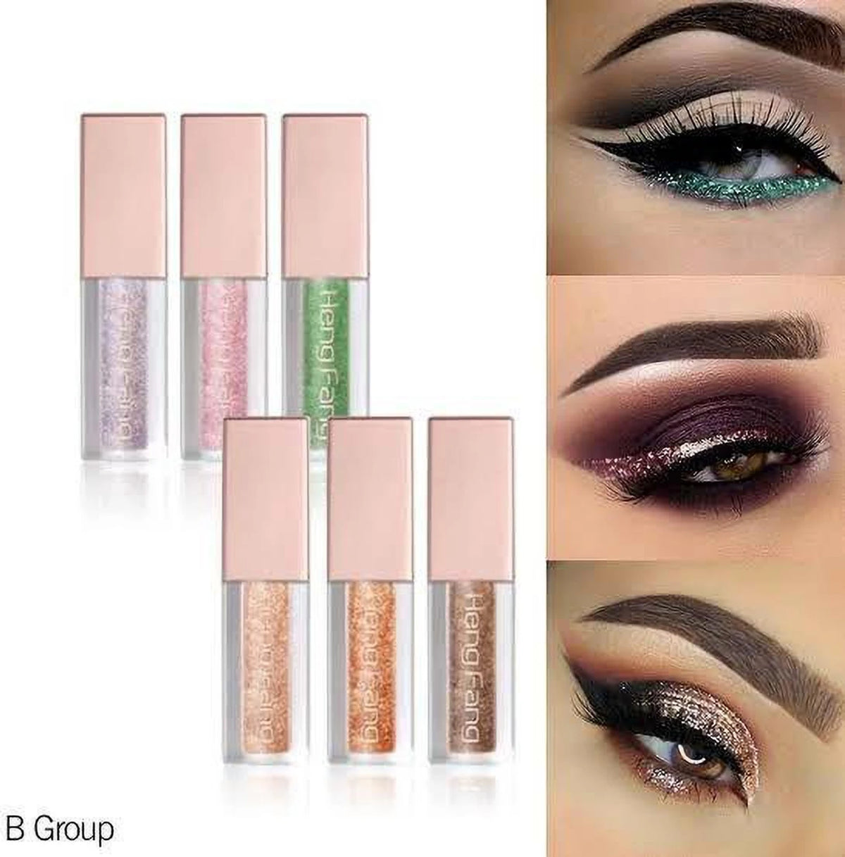 Heng Feng - Shimmer Metalic Liquid Glitter (Eyeshadow SET-B)