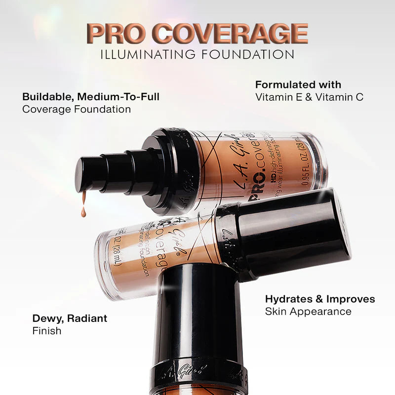 Variant: tan | L.A. Girl Pro Coverage Illuminating Foundation