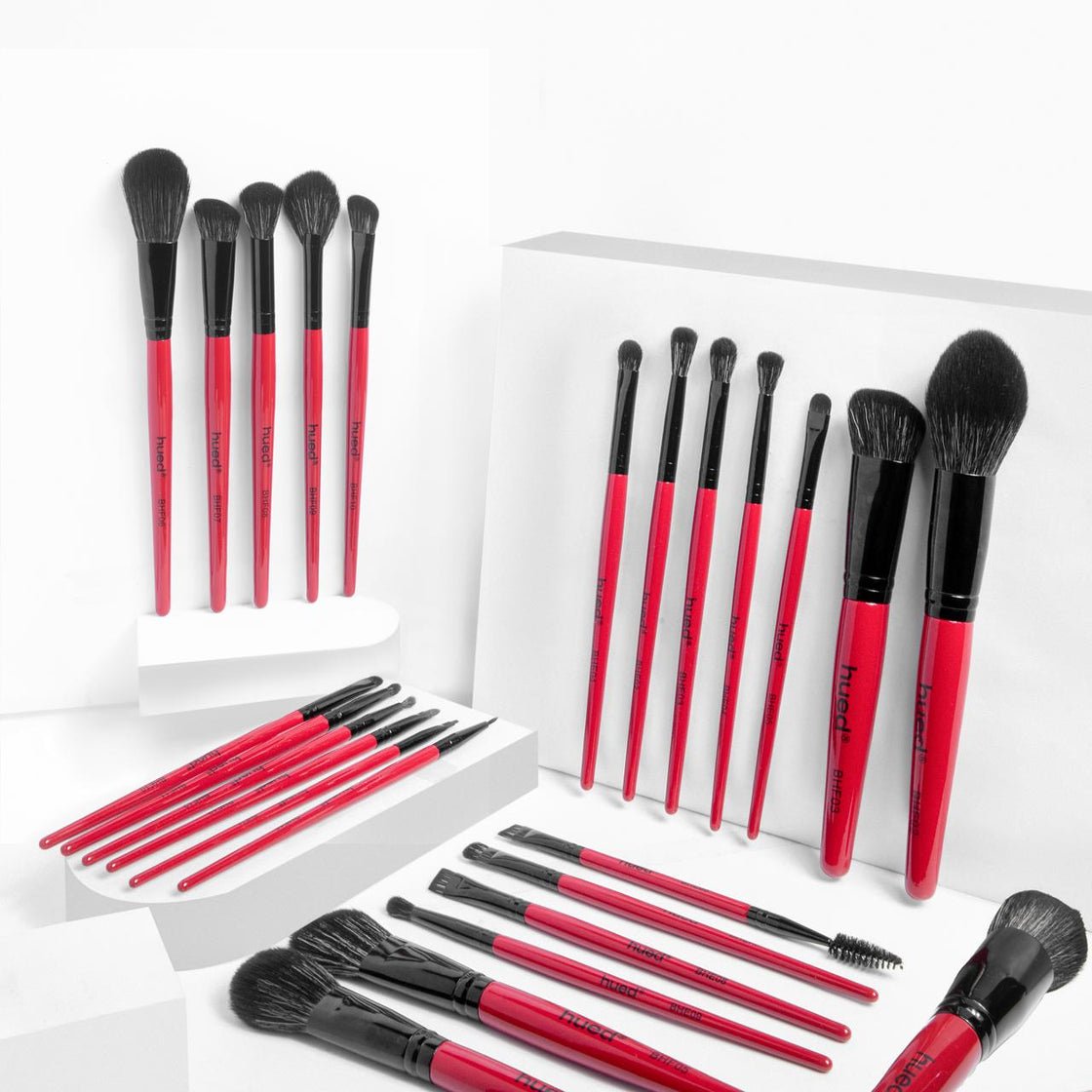 Beautilicious - Hued Collection Brush Kit (25 Pcs.) + Free Onyx Glam Brush book (Brush folder)