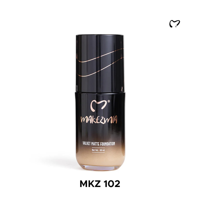 Variant: MKZ - 102 | Makezmia - Velvet Matt Foundation
