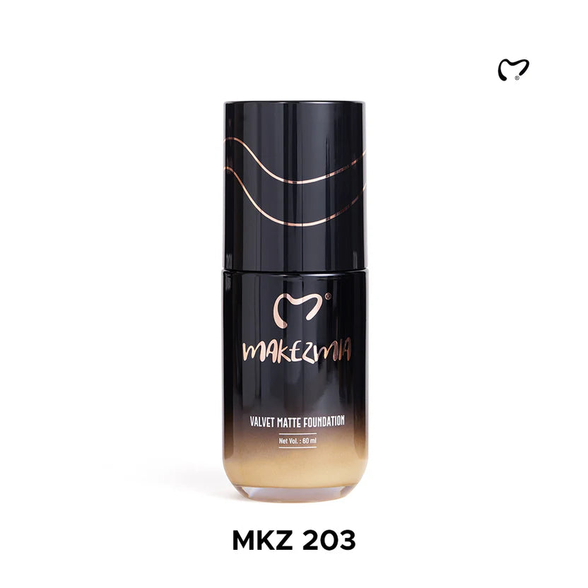 Variant: MKZ - 203 | Makezmia - Velvet Matt Foundation