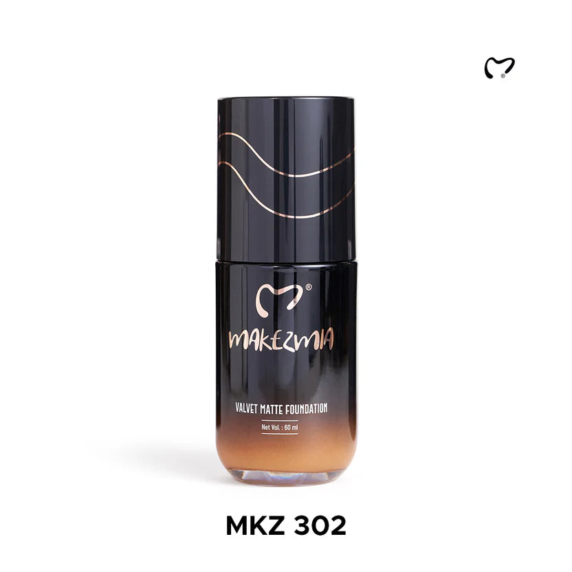 Variant: MKZ- 302 | Makezmia - Velvet Matt Foundation
