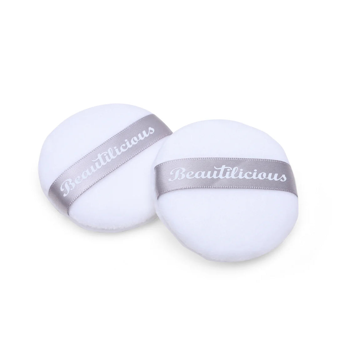 Beautilicious - Medium Luxury Powder Puff - Round (White)
