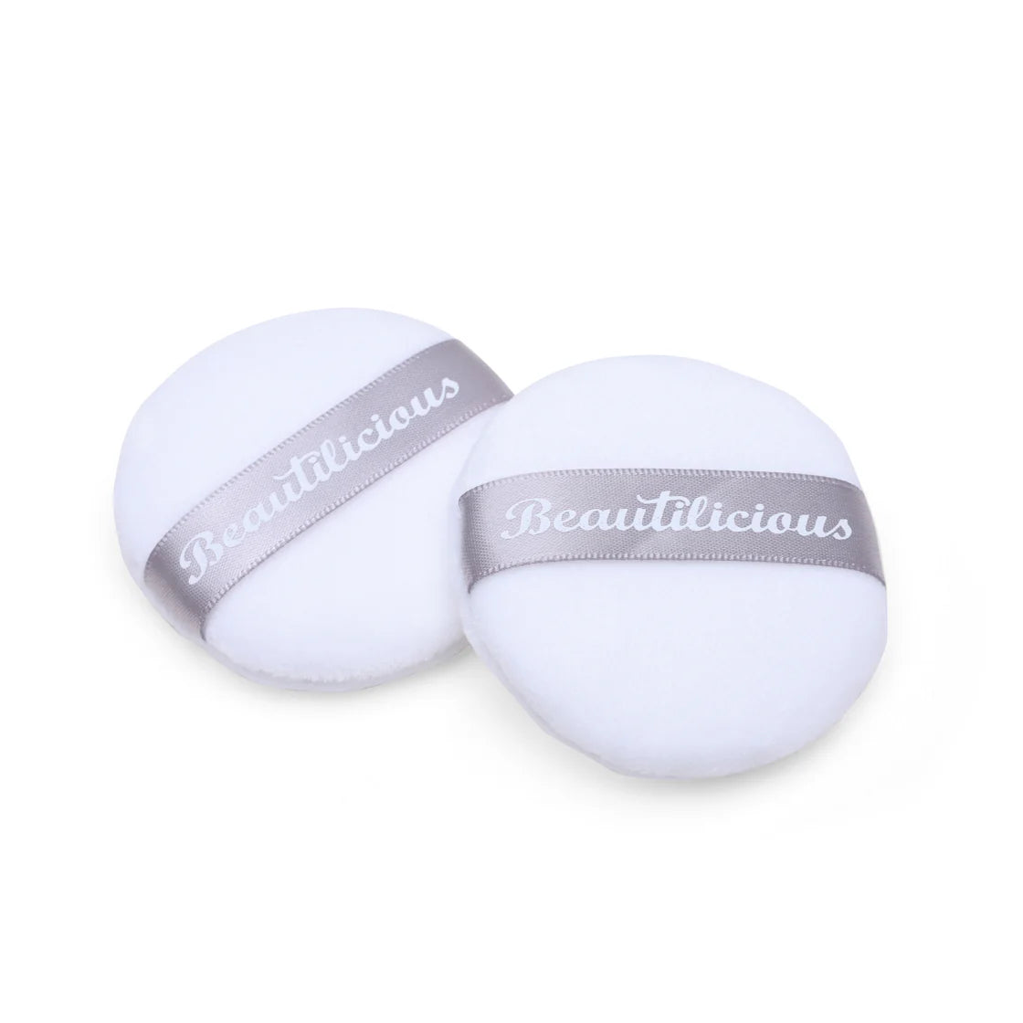 Beautilicious - Medium Luxury Powder Puff - Round (White)
