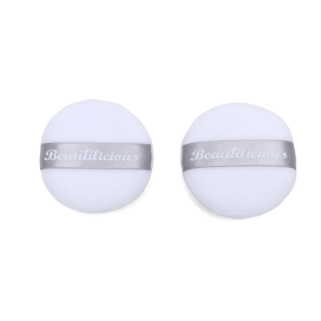 Beautilicious - Medium Luxury Powder Puff - Round (White)