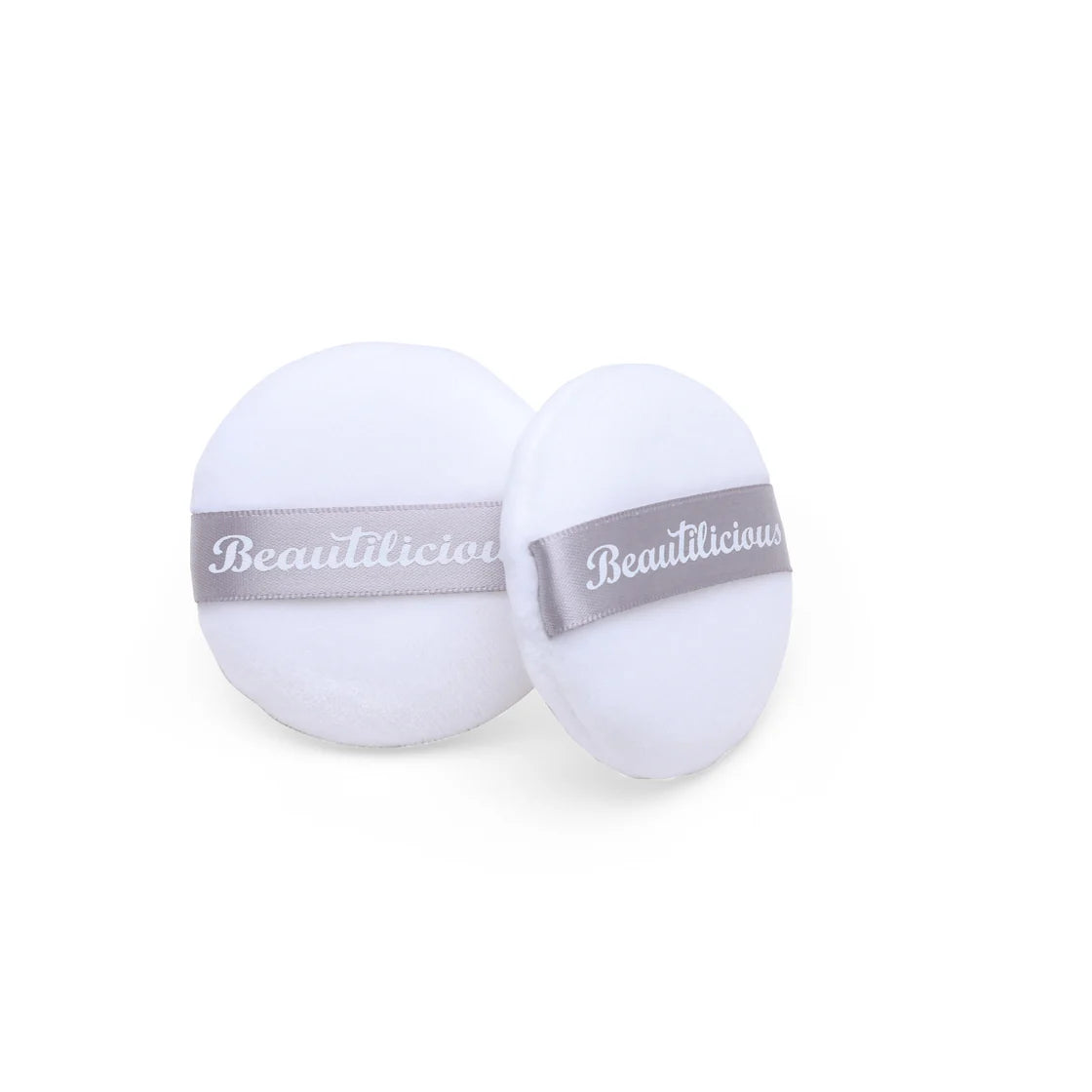 Beautilicious - Medium Luxury Powder Puff - Round (White)