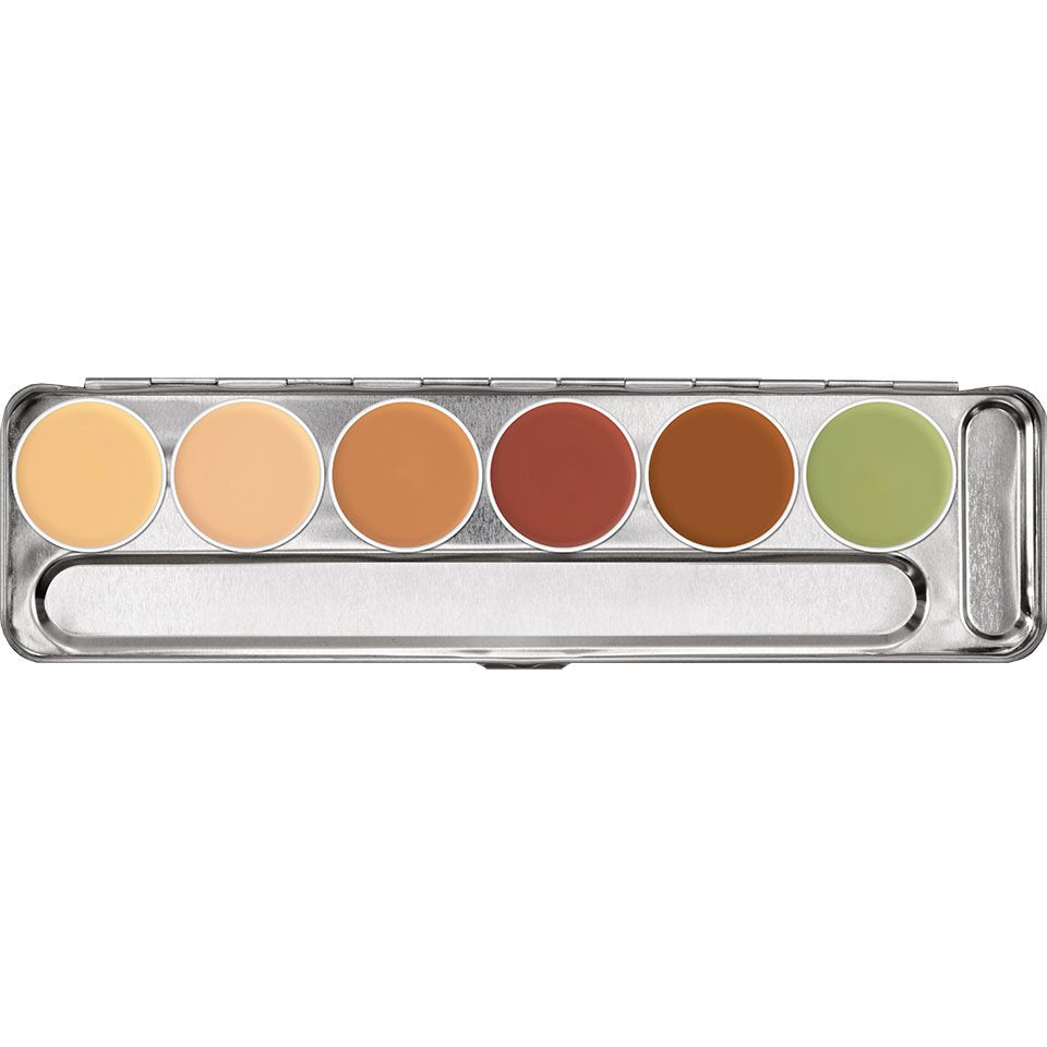 Kryolan - CamouFlage Creme Derma Palette 6 Colour (Punjab1)