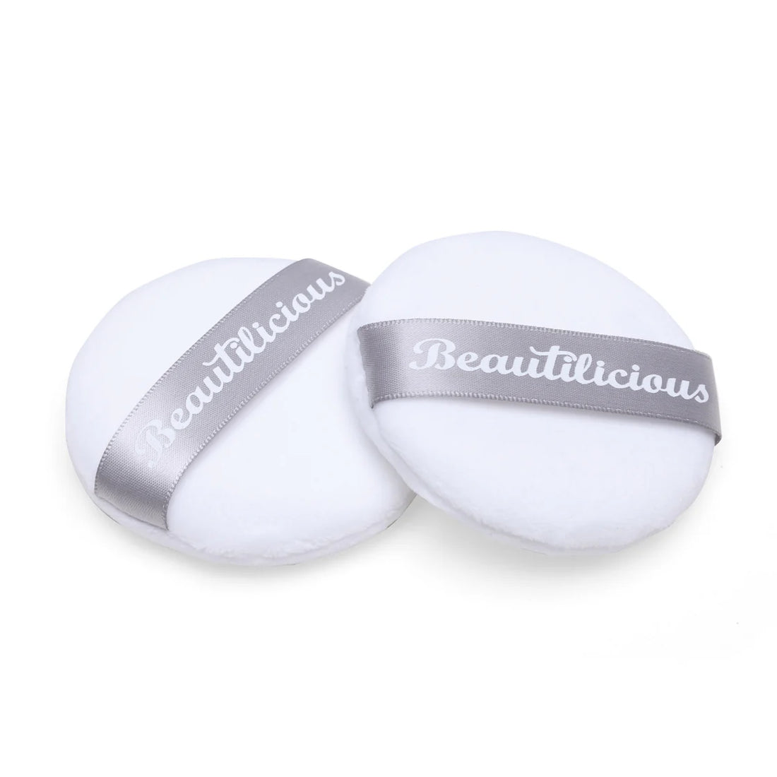 Beautilicious - Large Luxury Powder Puff - Round (White)