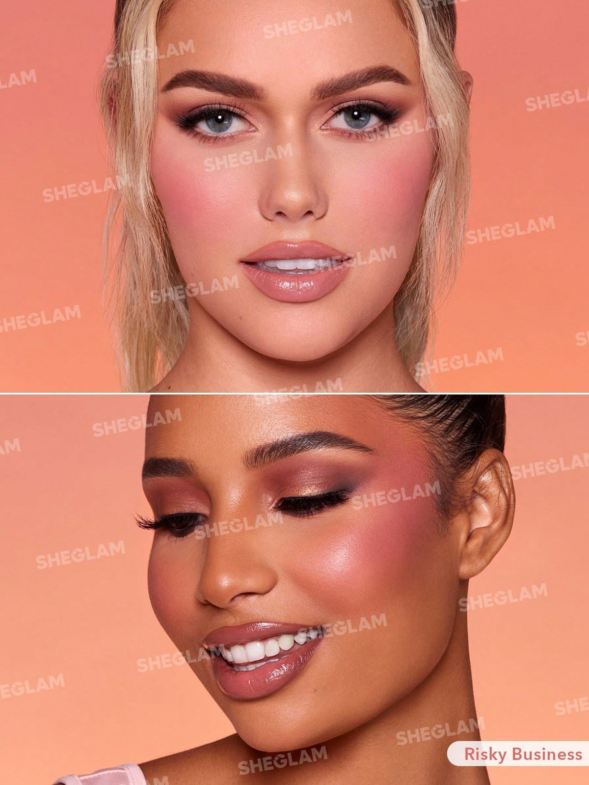Variant: Risky Business | SheGlam - Color Bloom Liquid Blush Matte Finish